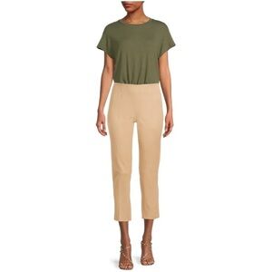 🔴 4/$15 Time & Tru Women’s 12 khaki tan skinny 4 way stretch pants NWT *flaw